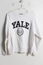 Yale University Womens Sweatshirt - White - Size 6 J74 