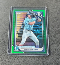2024 Bowman Chrome Brayden Taylor Green Refractor 32/99