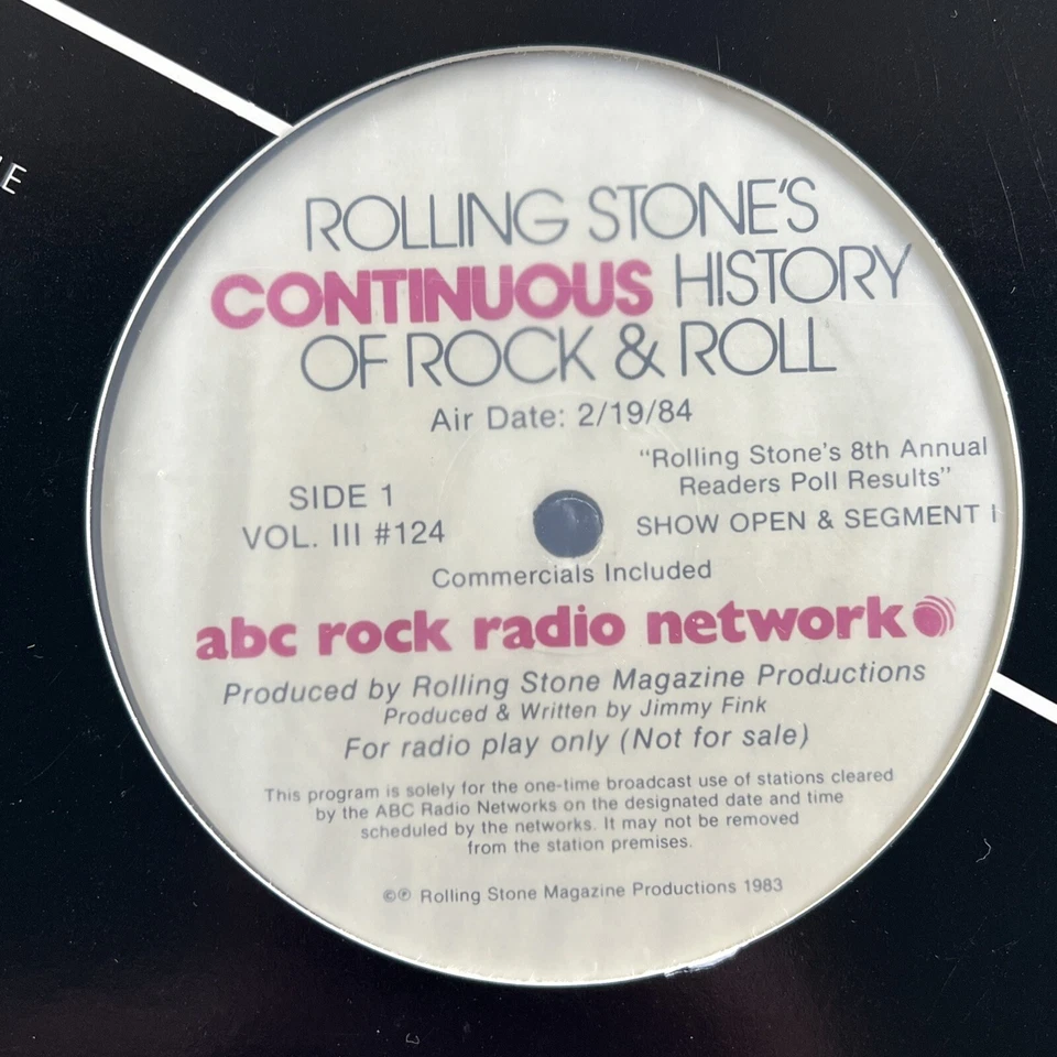 Rolling Stone’s Continuous History Of Rock & Roll “Reader’s” 2LP/ABC Radio (NM) - Image 3 of 4