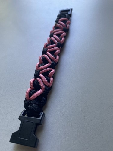 Paracord Survival Heart Bracelet CUSTOM PARACORD BRACELET! Choose Your Colors!!! - Picture 5 of 5