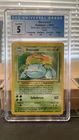 Venusaur 015/102 Base Set Holo CGC 5