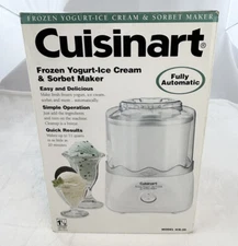 Cuisinart Frozen Ice Cream Yogurt Sorbet Maker, Model ICE-20 1.5 Quart NIB