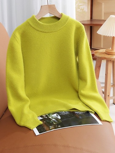 Kids Girls Boys Children's Sweaters 100% Wool Long Sleeve Pullover Winter Spring - Picture 16 of 40