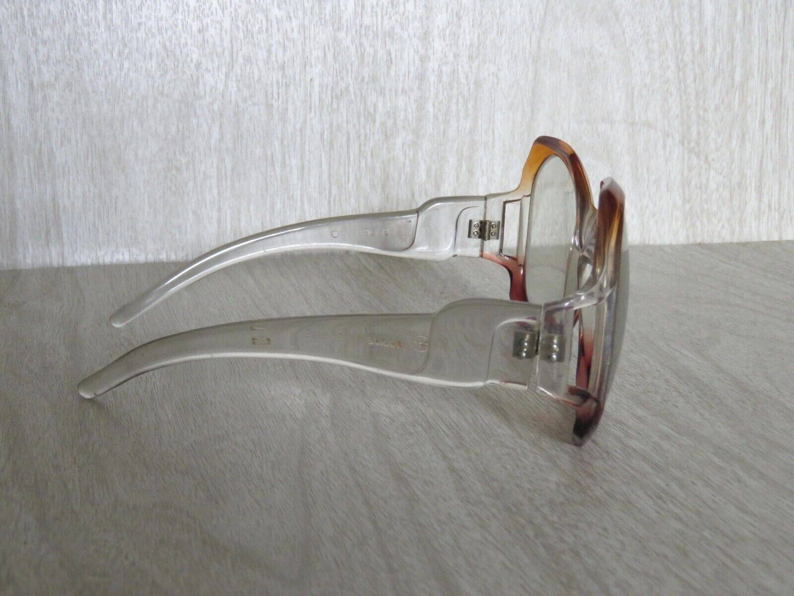 VTG Renauld Red Orange Gradient Octagonal Sunglas… - image 2