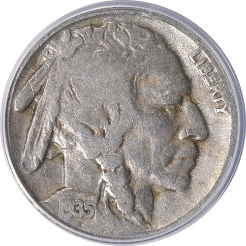 1935 Buffalo Nickel ANACS VG-08 Details DDR FS-801 Double Die Mint Error - Picture 3 of 3