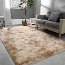 Hutha 8x10 Large Area Rugs for Living Room, Super Soft Fluffy 8x10 Feet A-beige