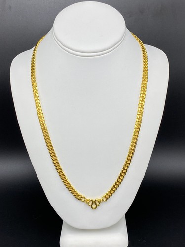 9999 24k Gold Solid Cuban Link Chain 