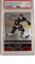 2005 Black Diamond Quadruple Ruby Red Rookie Alexander Ovechkin /100 PSA 8 POP 2