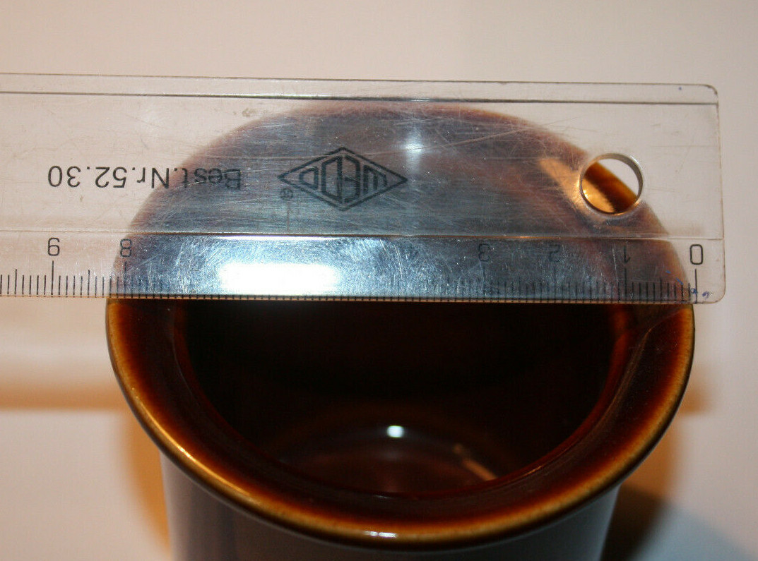 Vintage Gustavsberg Keramik Dark Brown & Light Brown Pot Jar