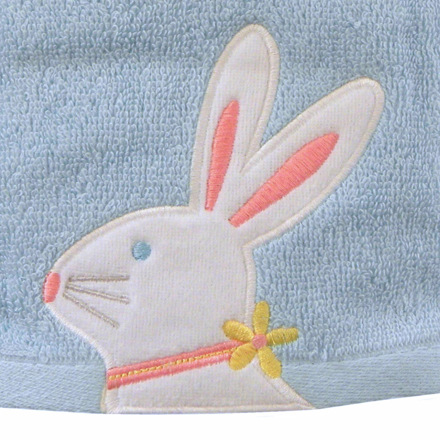 Casaba Easter 2 Hand Towels & 2 Tip Towels ..PLUS.. 3 Votives (7pc)  (Blue,Bunny)