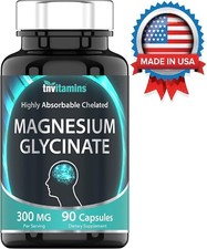 Glicinato De Magnesio De Maxima Potencia 300 Mg 90 Capsulas ys new usa