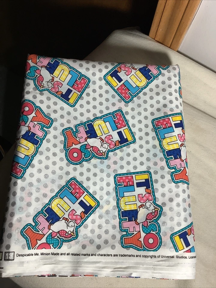 Tela VIP Cranston 44 pulgadas. X 146 pulgadas. Nuevo~ Despicable Me~ It’s So Fluffy~ 4 yardas. Foto 2 de 4