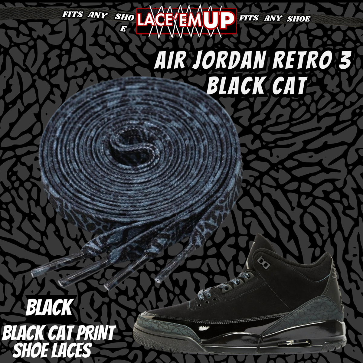 jordan 3 cement shoelaces