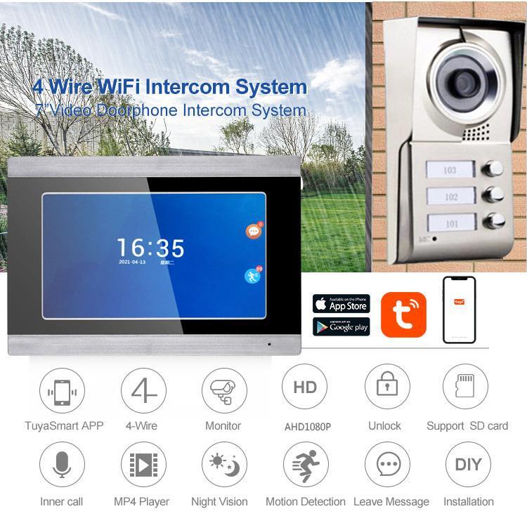 Video Doorbell Intercom TUYA App Control WIFI 7