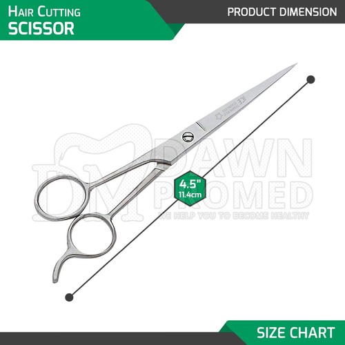 Barber Hair Grooming Scissor 4.5" Salon Cutting Shears ICE Tempered German Grade - Picture 2 of 8