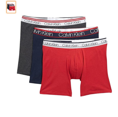 6-Pack CALVIN KLEIN Black Blue Red Cotton Stretch Logo Classic Boxer Brief XL