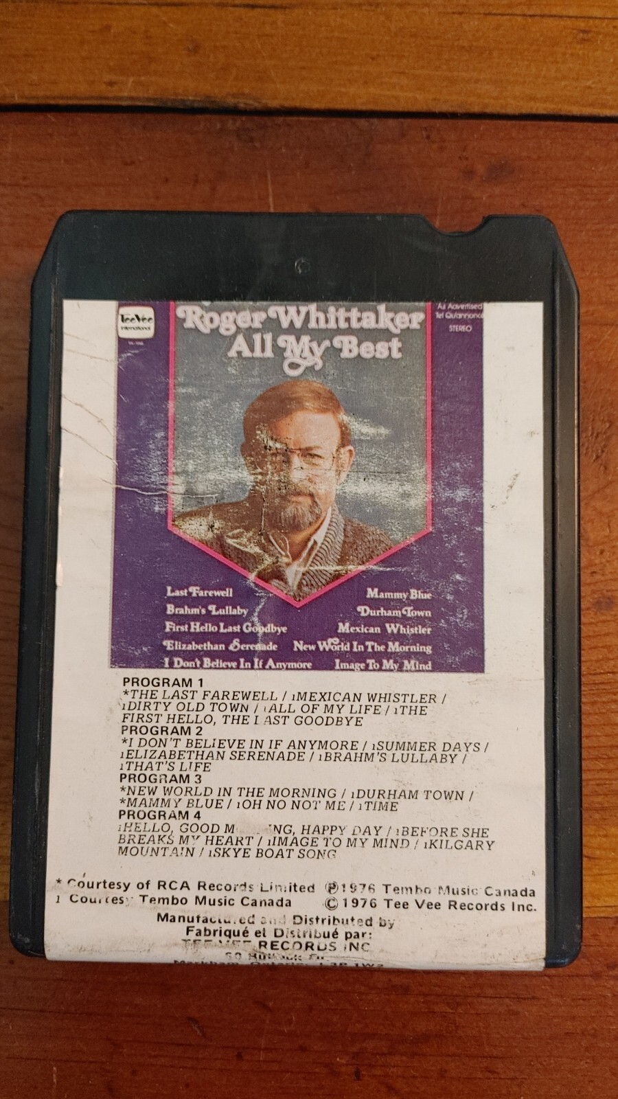 Vintage 8 Track Tape - Roger Whittaker All My Best Lot B Bulk Shipping. |  eBay