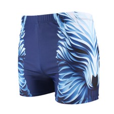 Men's Boxer Trunks Sports Print Trunks Comfortable Speed Dry Swim Trunks