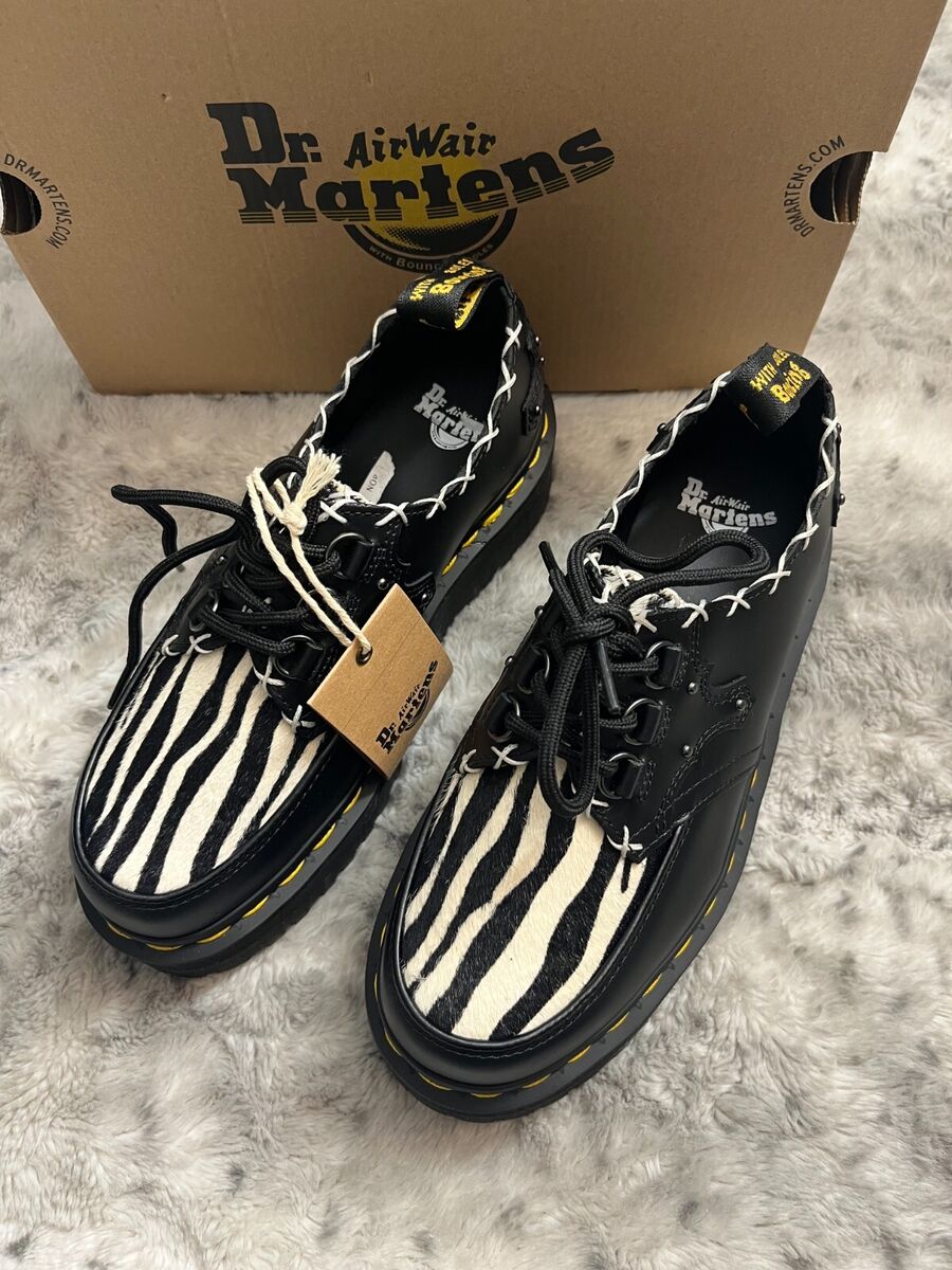 DR. MARTENS RAMSEY ZEBRA HAIR ON&LEATHER PLATFORM CREEPERS DR. MARTENS RAMSEY ZEBRA HAIR ON&LEATHER PLATFORM CREEPERS