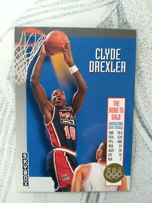 Clyde Drexler Karte #USA1 1992-93 Skybox USA