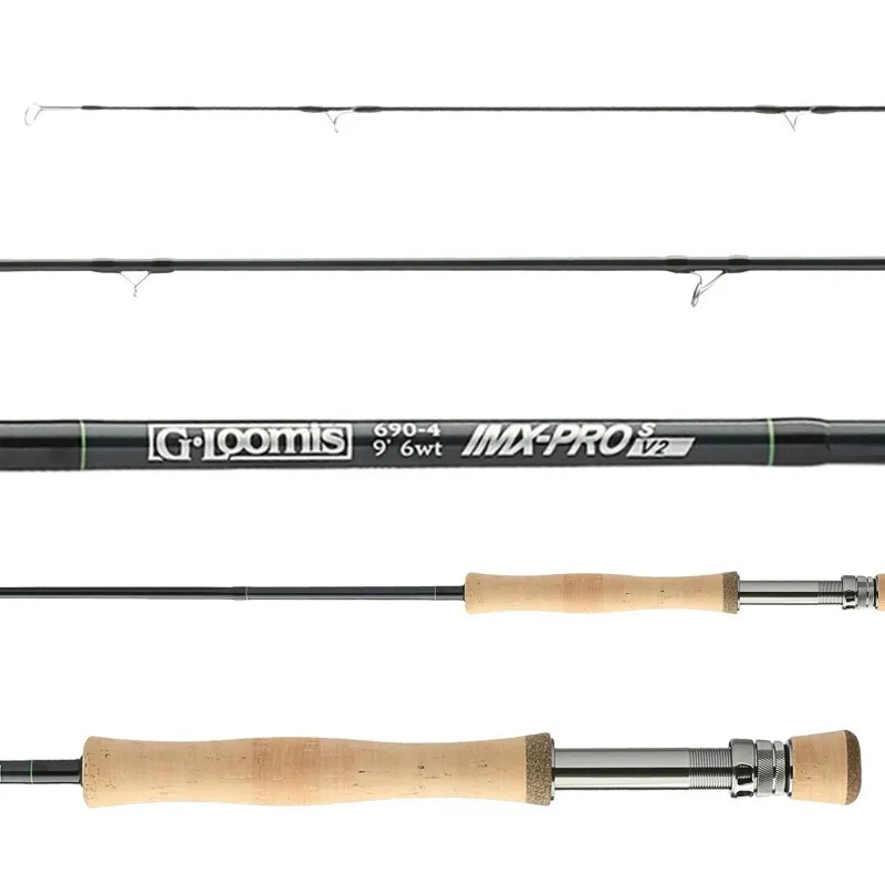 NEW G. LOOMIS IMX-PRO V2S 990-4 9' #9 WEIGHT SALTWATER FLY ROD FREE $100  LINE!