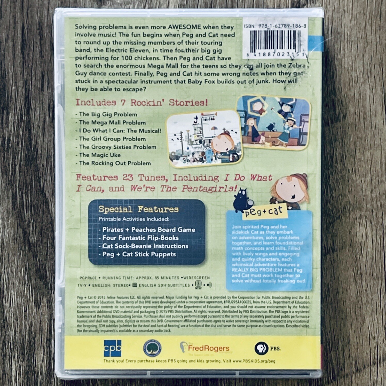 PEG & CAT PEG ROCKS DVD 2015 Solving Really Big Math Problems Home