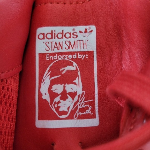 Adidas Stan Smith x Raf Simons Bright Red Sneakers Shoes  display picture 1