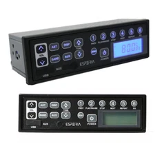 Excavator Radio 12/24v Power Source Aux Usb Plug In For Komatsu Case Cat Tractor