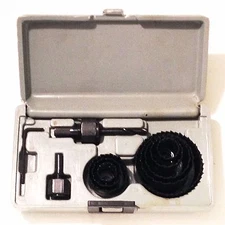 King,11 PCS HOLE SAW DRILL BIT SET, 19 mm - 64 mm for Aluminum Plastic Wood Cut