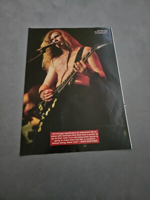 TPEEP06 MAGAZINE PICTURE 11X8'' DAVE MUSTANE 