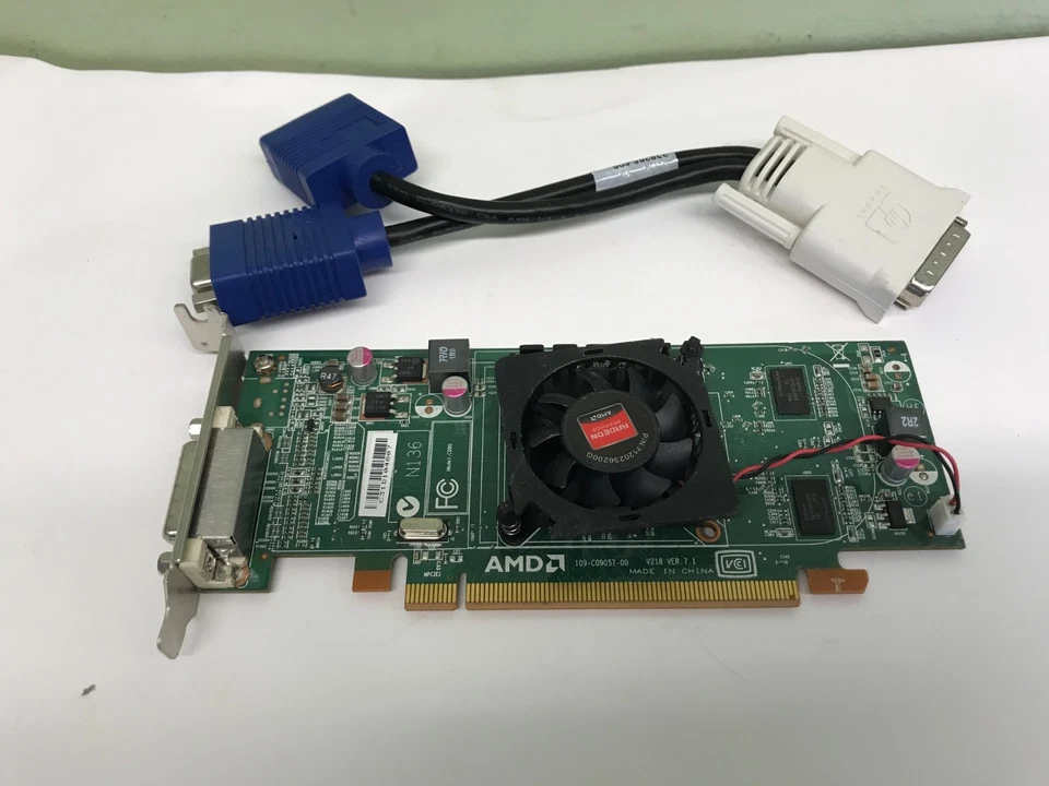Dell Optiplex SFF SLIM 755 760 780 360 380 Dual VGA Monitor 512MB Video Card - Image 2 of 2