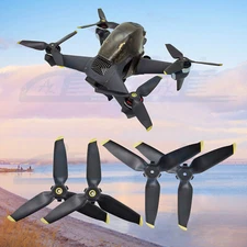 2 Pairs Propellers Blades For DJI FPV Drone Accessories Quiet Quick Release Gold