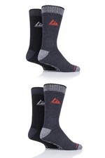 Image of Mens Performance Boot Socks 4 Pairs For Walking, Hiking & Outdoor Use-Storm Bloc
