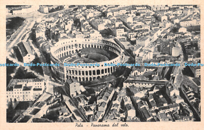 R347693 Pola Panorama dal volo S Valacchi Grafico Cesare Capello