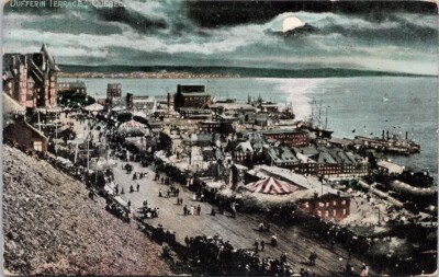 Dufferin Terrace Quebec QC c1907 L'Anse-a-Beaufils Cancel Postcard H24