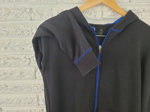 Xersion Boy Shirt XXL 18 Hoodie Sweatshirt Full Zip Long Sleeve Black Activewear - Picture 5 of 8