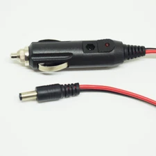 100pcs 1.2M/4FT Car Cigarette Lighter Power Supply to DC Plug 5.5x2.1mm Cable