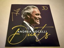 Andrea Bocelli Signed Autograped Duets 30th Anniversary Double CD