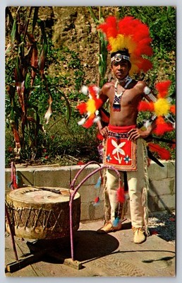 Native American Postcard Qualla Reservation, North Carolina - Indians, Vtg USA