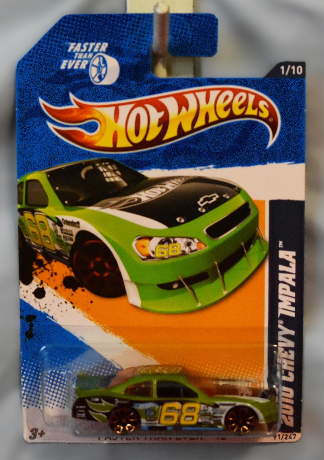 2012 Hot Wheels Green 2010 Chevy Impala Collectors No. 91 – Diecast Car NIP”