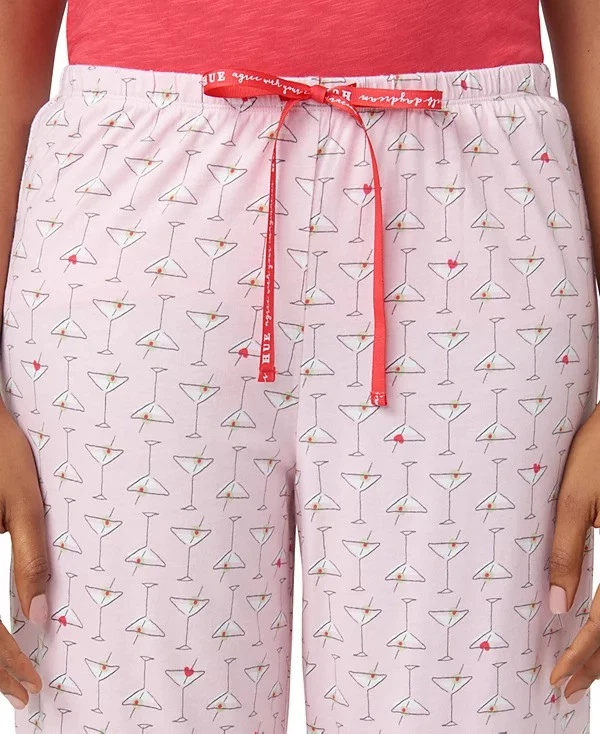 Pantalones de pijama para mujer Hue ROSE SHADOW, grandes de EE. UU. Foto 3 de 4