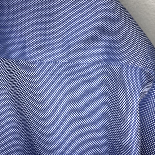 Peter Millar Nanoluxe Blue Cotton Button Front Shirt Large - Picture 18 of 24