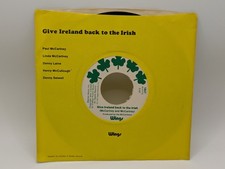 Wings, Give Ireland Back to the Irish 45rpm w/ picture sleeve, Apple 1847