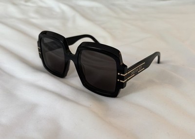 Christian Dior DiorSignature S1U Black Square Sunglasses Tinted Lens