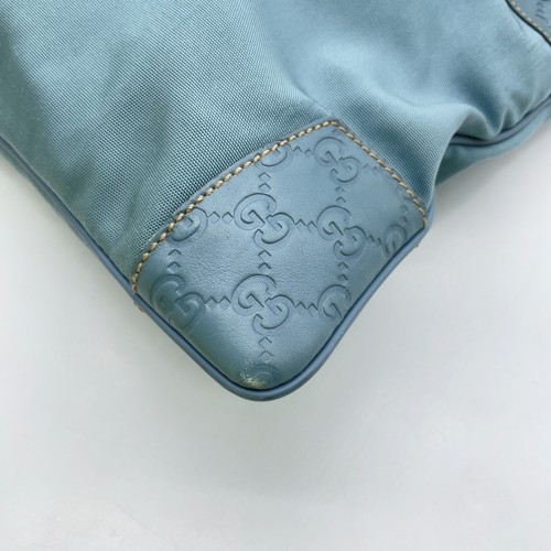 Auth Gucci GG Canvas Leather 161822 Blue Messenger Shoulder Bag W/Box NS061468 - Picture 8 of 22