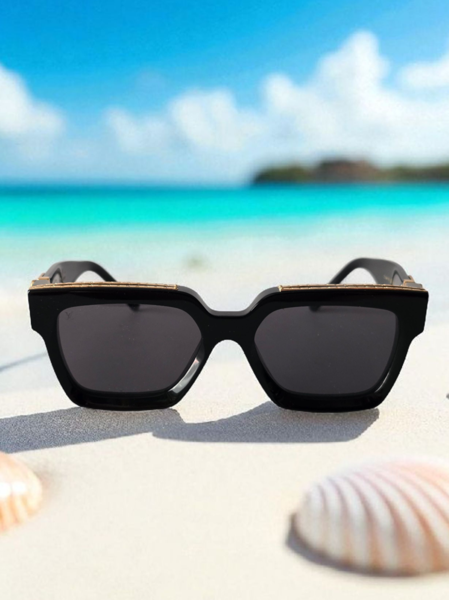 Louis Vuitton Sunglasses 1.1 Millionaires Z1165W Black Gold