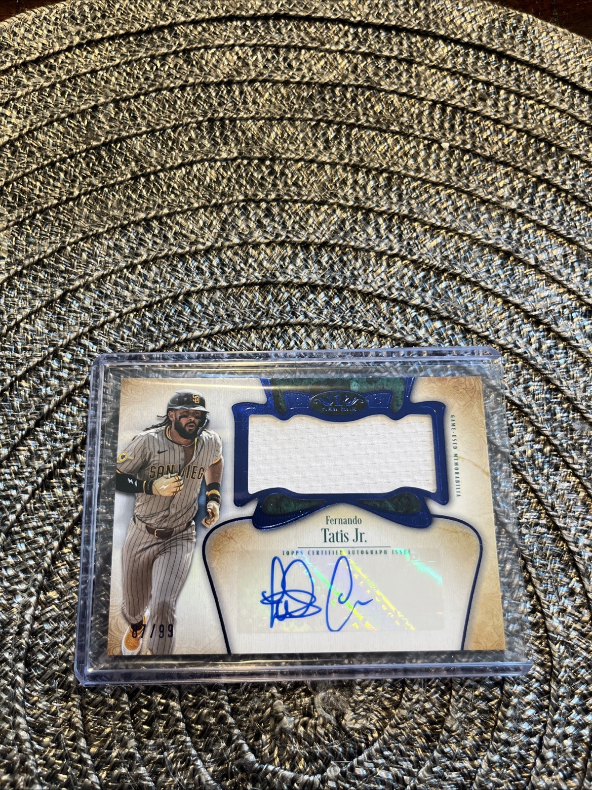 2026 Topps Tier One #At1jr-ft Fernando Tatis Jr Game Used Memorabilia/Auto /99