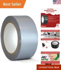 T.R.U. Gray Vinyl Pinstriping Tape - 3 In. x 36 Yds, Waterproof for Dance Floors