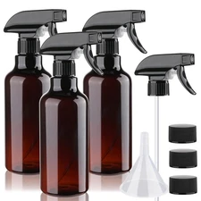 3 Pack Plastic Spray Bottles Empty 10oz/300ml Heavy Duty Spraying Mist/Stream