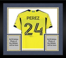 Framed Jonathan Perez Nashville SC Signed Match-Used #24 Jersey - '24 Season - S